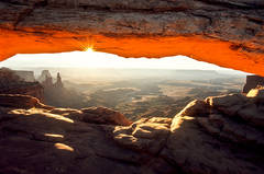 Morning Light Through Mesa Arch